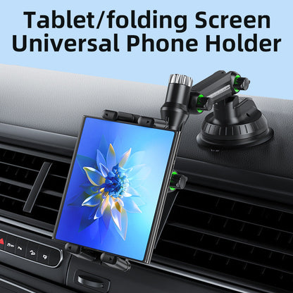 Telescopic Car Windshield Tablet Holder with Heavy-Duty Suction Mount