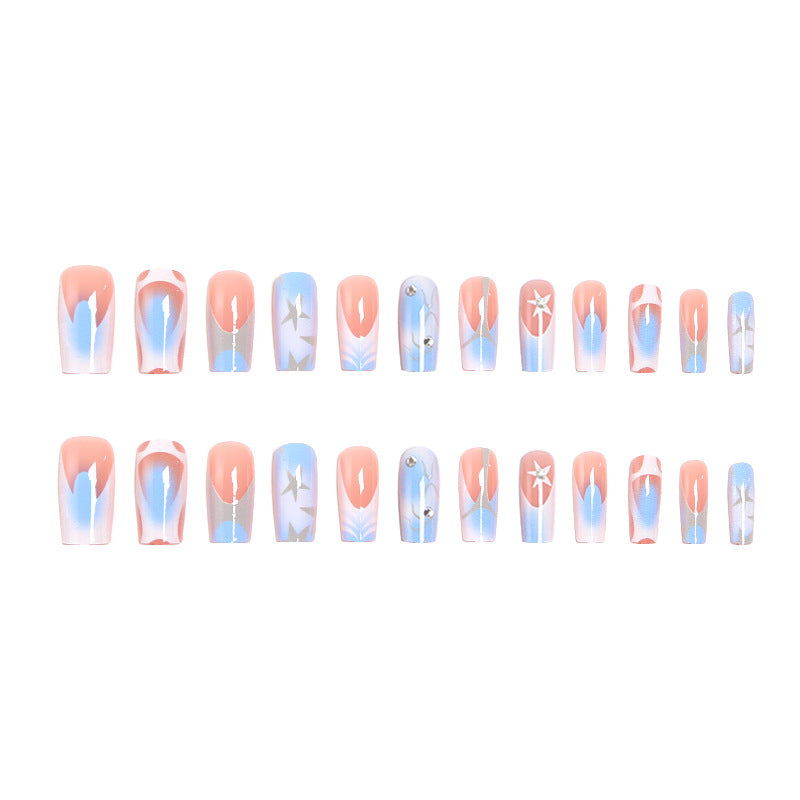 Nail Tips with Ocean-Inspired Design