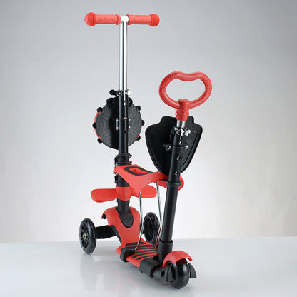 Multi-Functional 5-in-1 Scooter for Versatile Use