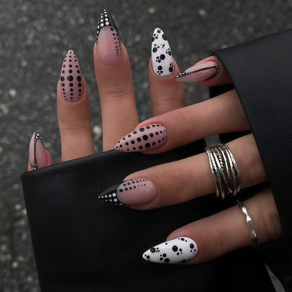 Pointed Nail Art Enhancements - Creative Design