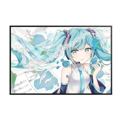 Illustrated Canvas Wall Art Print - Anime Inspired Design