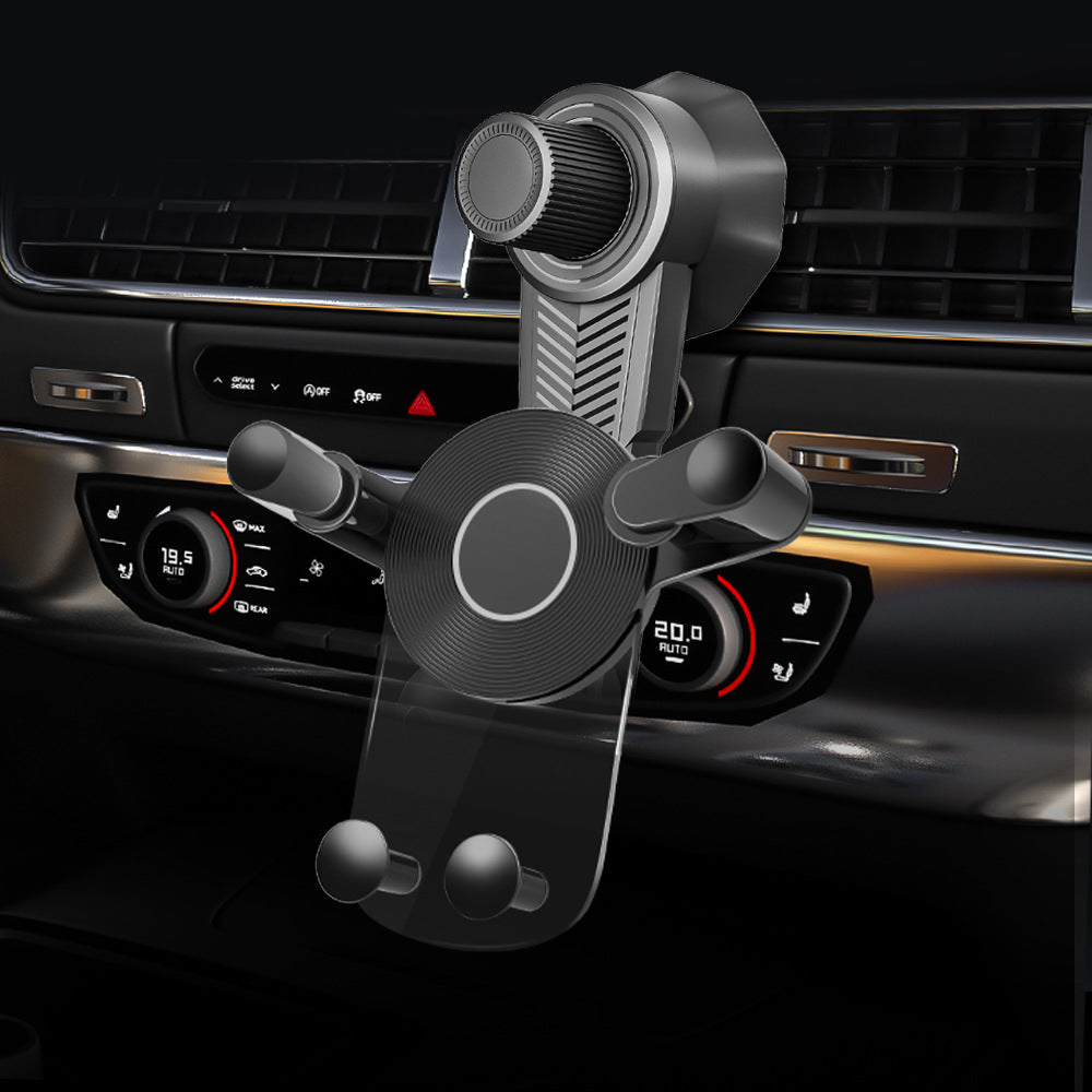 360-Degree Rotating Car Mount for Smartphones with Adjustable Air Vent Clip