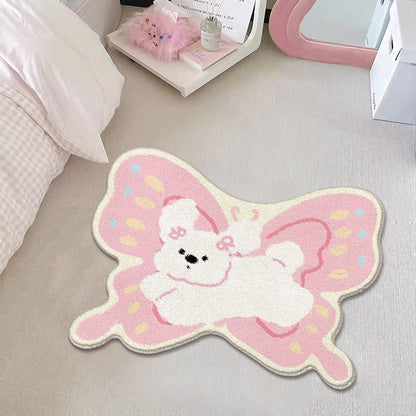 Charming Bear-Themed Area Rug for Kids' Rooms