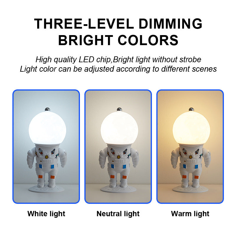 Creative Night Light for Bedroom - Resin Moon Lamp for Bedside Decor