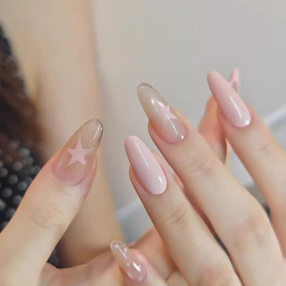 Square Press-On Nail Set in Acrylic Finish