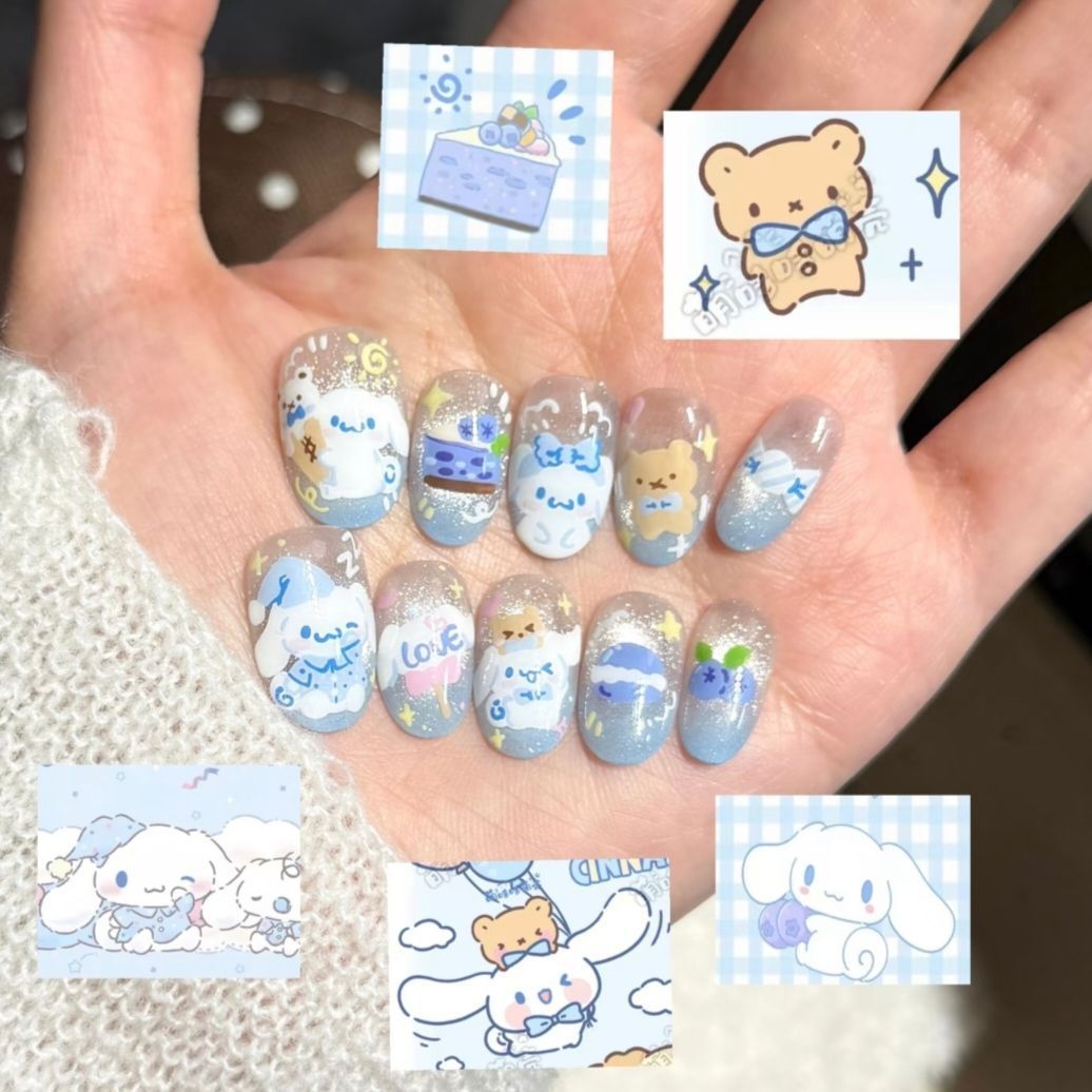 Glitter Nail Art Set with Ombre Design