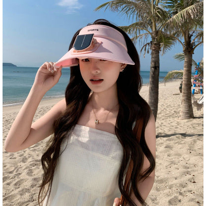 Sun Visor with UV Protection and Built-In Smartphone Holder