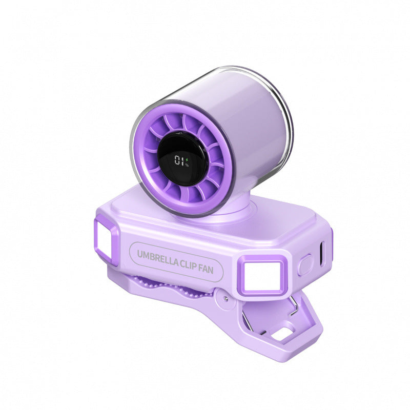 Clip-On Umbrella Fan with Adjustable Settings