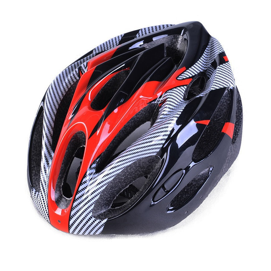 Ventilated Cycling Helmet with Aerodynamic Design and Adjustable Fit
