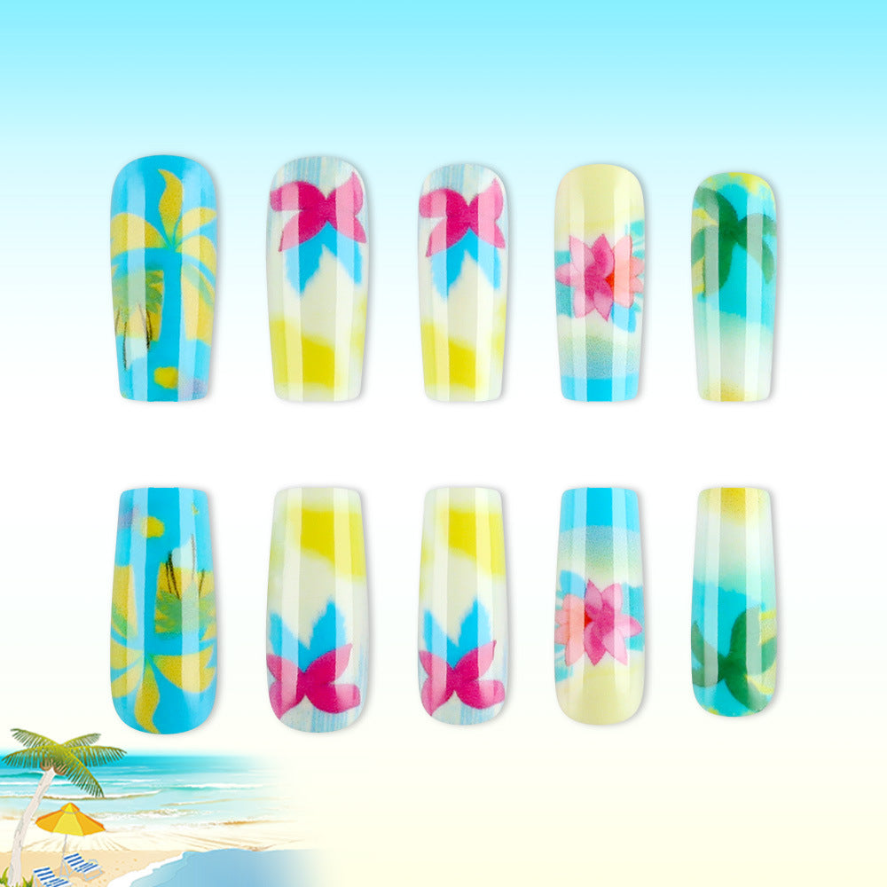 Nail Art Design Set - Tropical Paradise Theme
