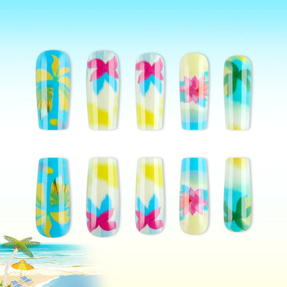 Nail Art Design Set - Tropical Paradise Theme