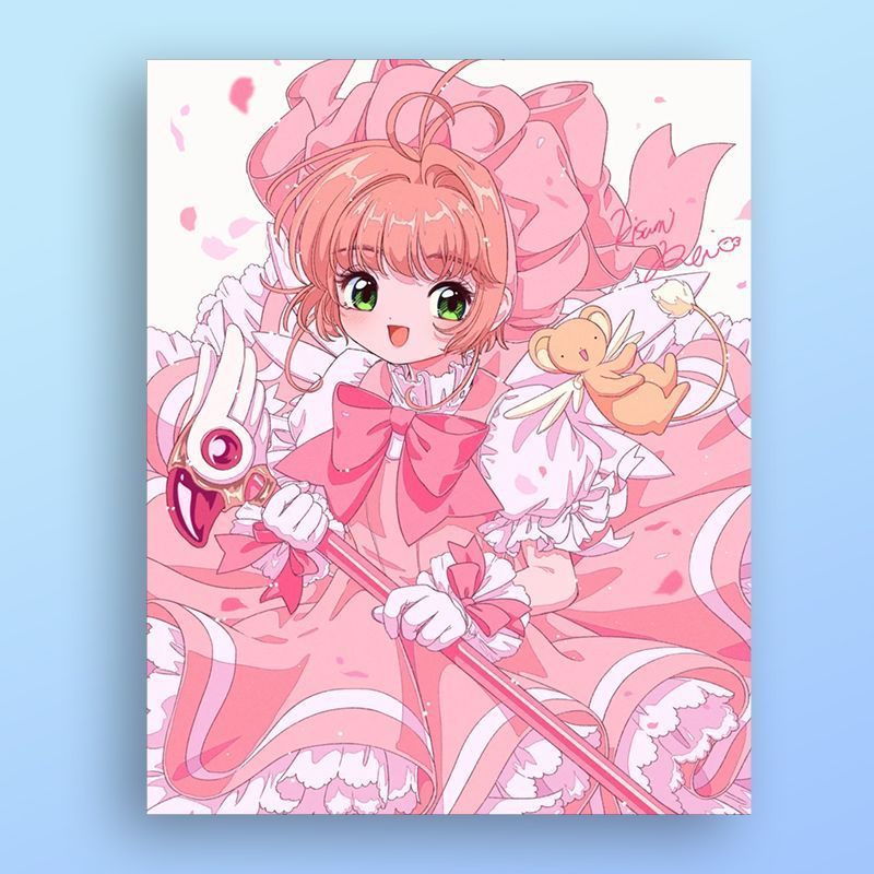 Art Print Featuring Anime-Inspired Illustration - Taalita Design