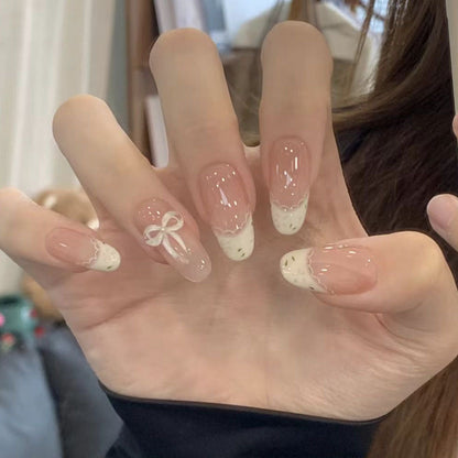 Square Press-On Nail Set in Acrylic Finish