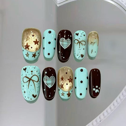 Glitter Nail Art Set with Ombre Design