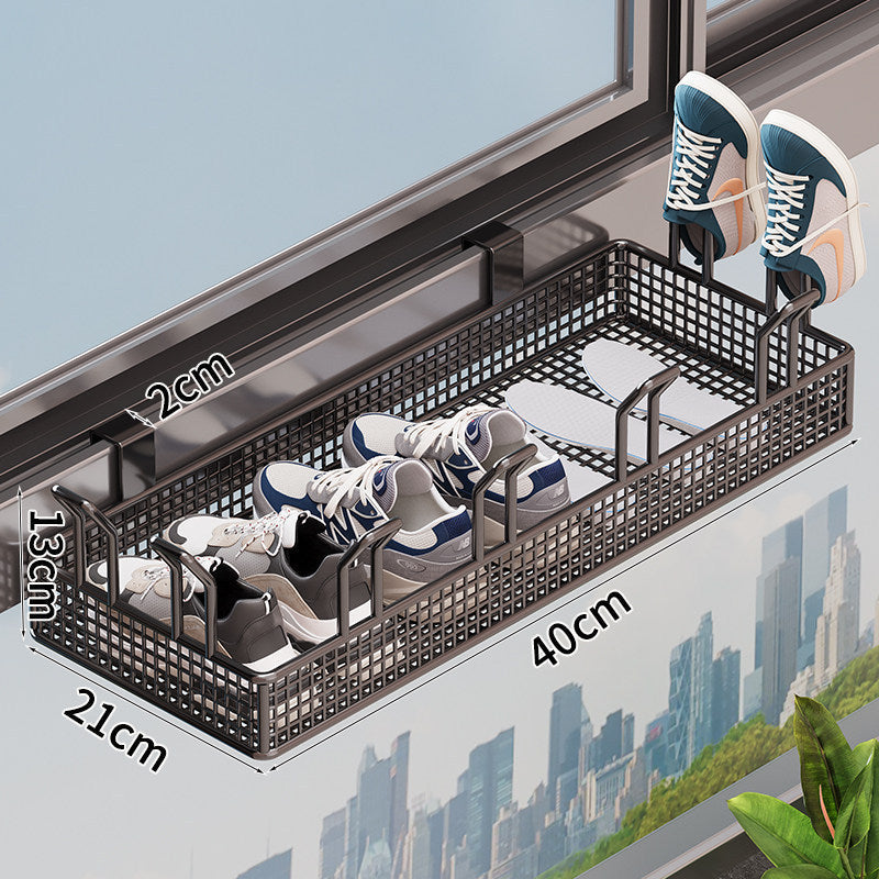 Over-the-Door Shoe Storage Rack with Adjustable Design
