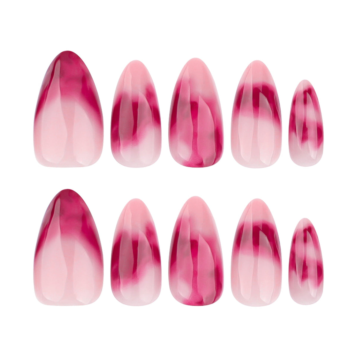 Glamorous Gradient Stiletto Nails – Artistic Design