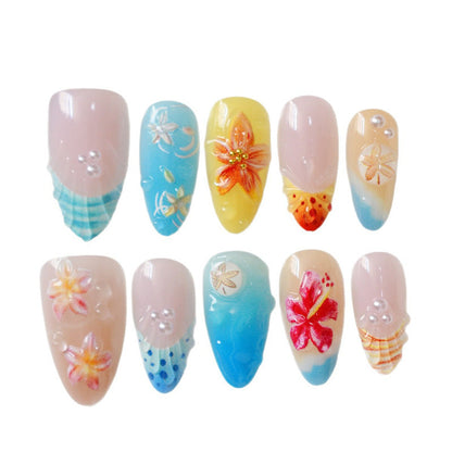 Nail Art Set for Tropical-Inspired Creative Designs