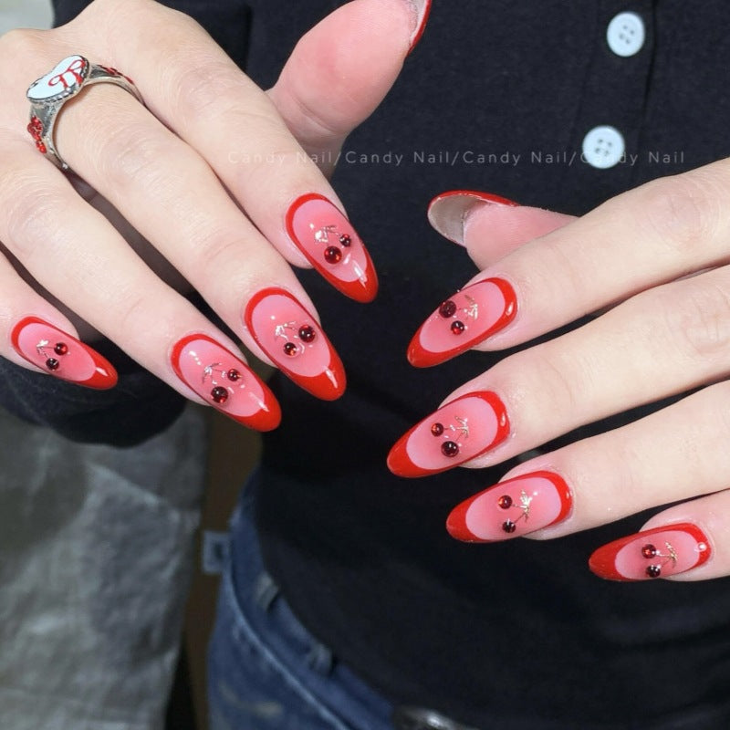 Press-On Nail Art Set with Animal Designs