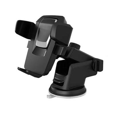 Universal Car Phone Mount - Adjustable Telescopic Holder with 360° Rotation and Strong Suction