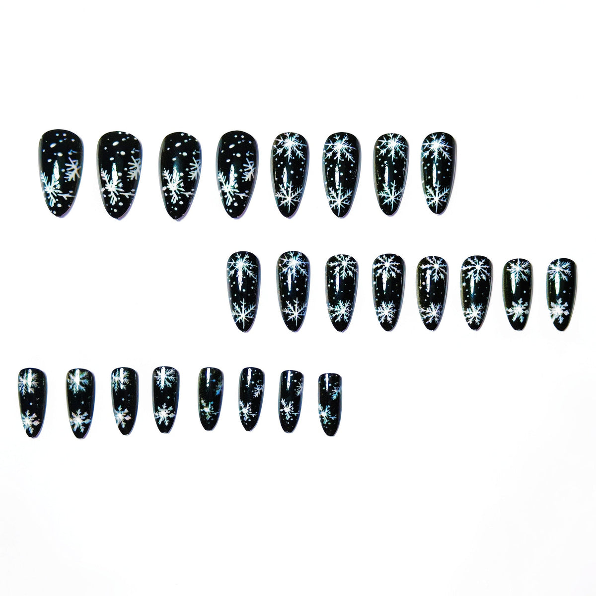Winter Snowflake-Themed Nail Art Design for Creative Styles