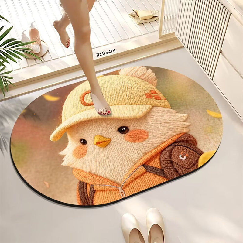 Cute Bath Mat Featuring Animal Designs
