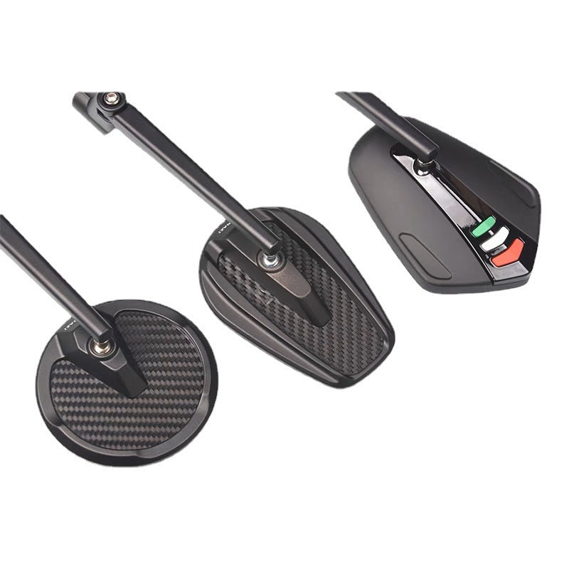 Motorcycle Mirrors with Adjustable Performance Features