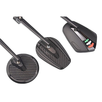 Motorcycle Mirrors with Adjustable Performance Features
