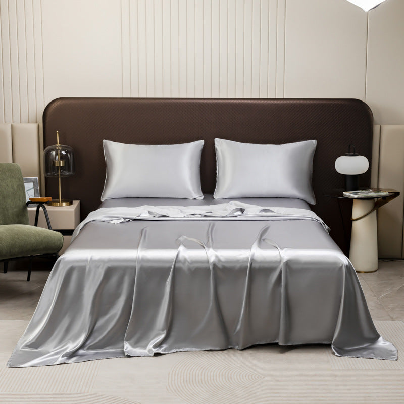Smooth Satin Bed Sheet with Cooling Effect