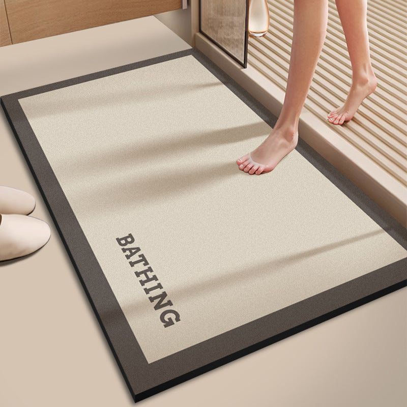 Water-Absorbing Bath Rug for Bathroom Flooring