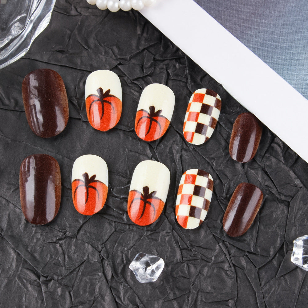 Autumn-Themed Nail Design Set