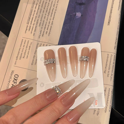 Charming Patterned Press-On Stiletto Nail Set