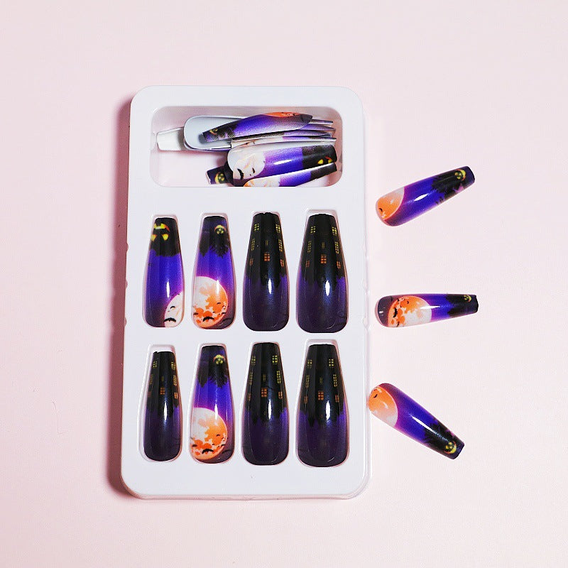 Dripping Effect Press-On Nail Art Design