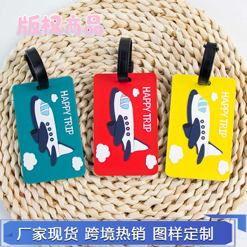 Luggage Tag with Airplane Design