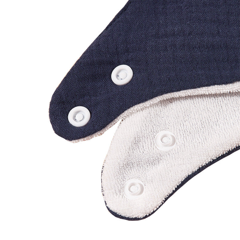 Adjustable Bandana Bib in Muslin Fabric