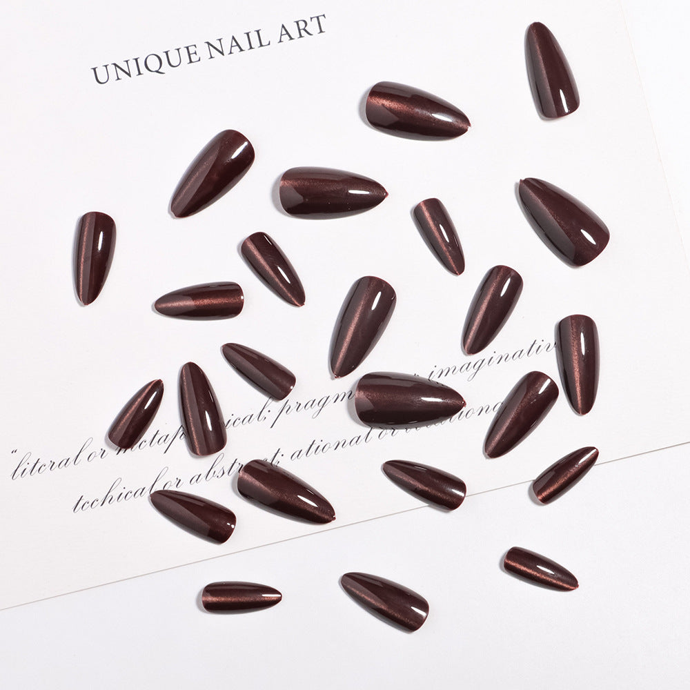 Glossy Finish Press-On Nails in Almond Shape