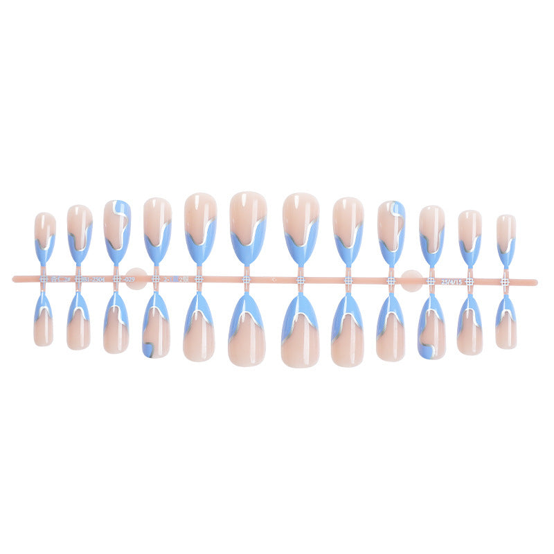 Modern Abstract Design Press-On Nail Set