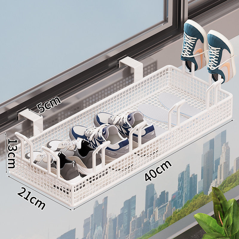 Over-the-Door Shoe Storage Rack with Adjustable Design