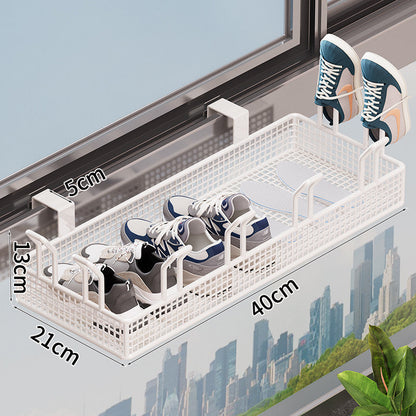 Over-the-Door Shoe Storage Rack with Adjustable Design
