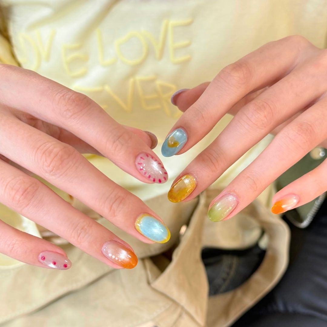 Glitter Nail Art Set with Ombre Design