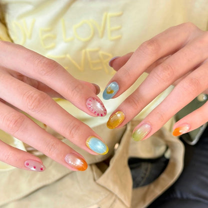 Glitter Nail Art Set with Ombre Design