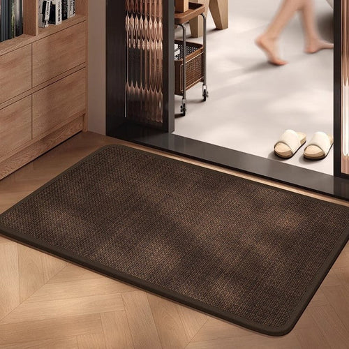 Non-Slip Door Mat with Absorbent Fabric