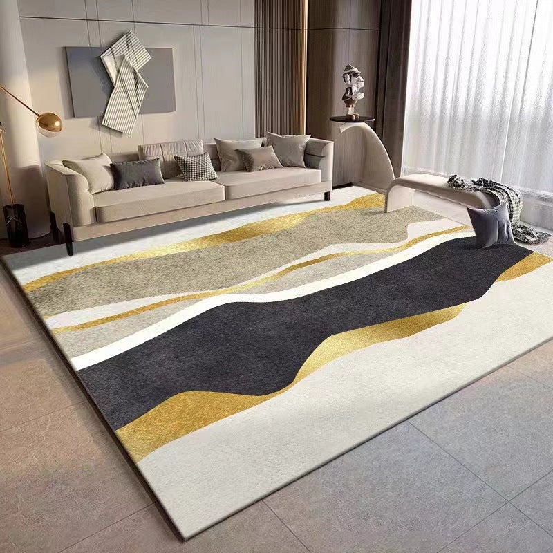 Geometric Pattern Area Carpet in Abstract Design
