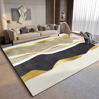Geometric Pattern Area Carpet in Abstract Design