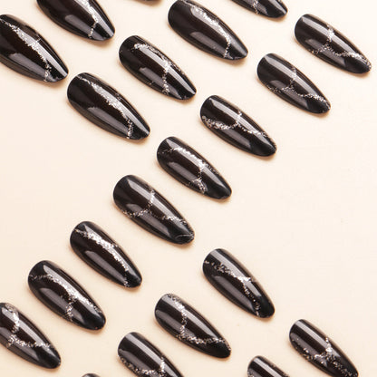 Pointed Press-On Nail Art Designs – Creative Styles