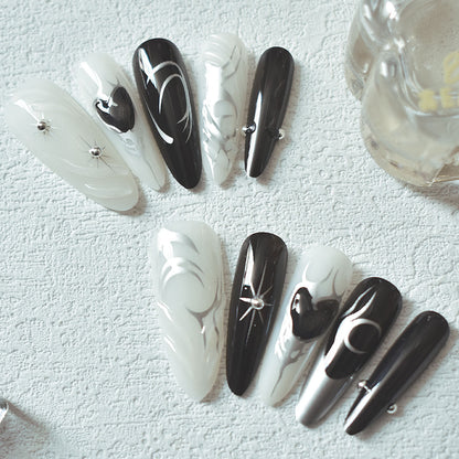 Stiletto Nail Art Extensions – Creative Design Tips