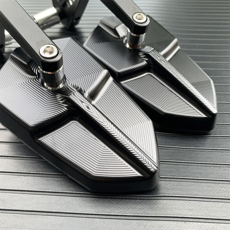 Motorcycle Mirrors with Adjustable Features