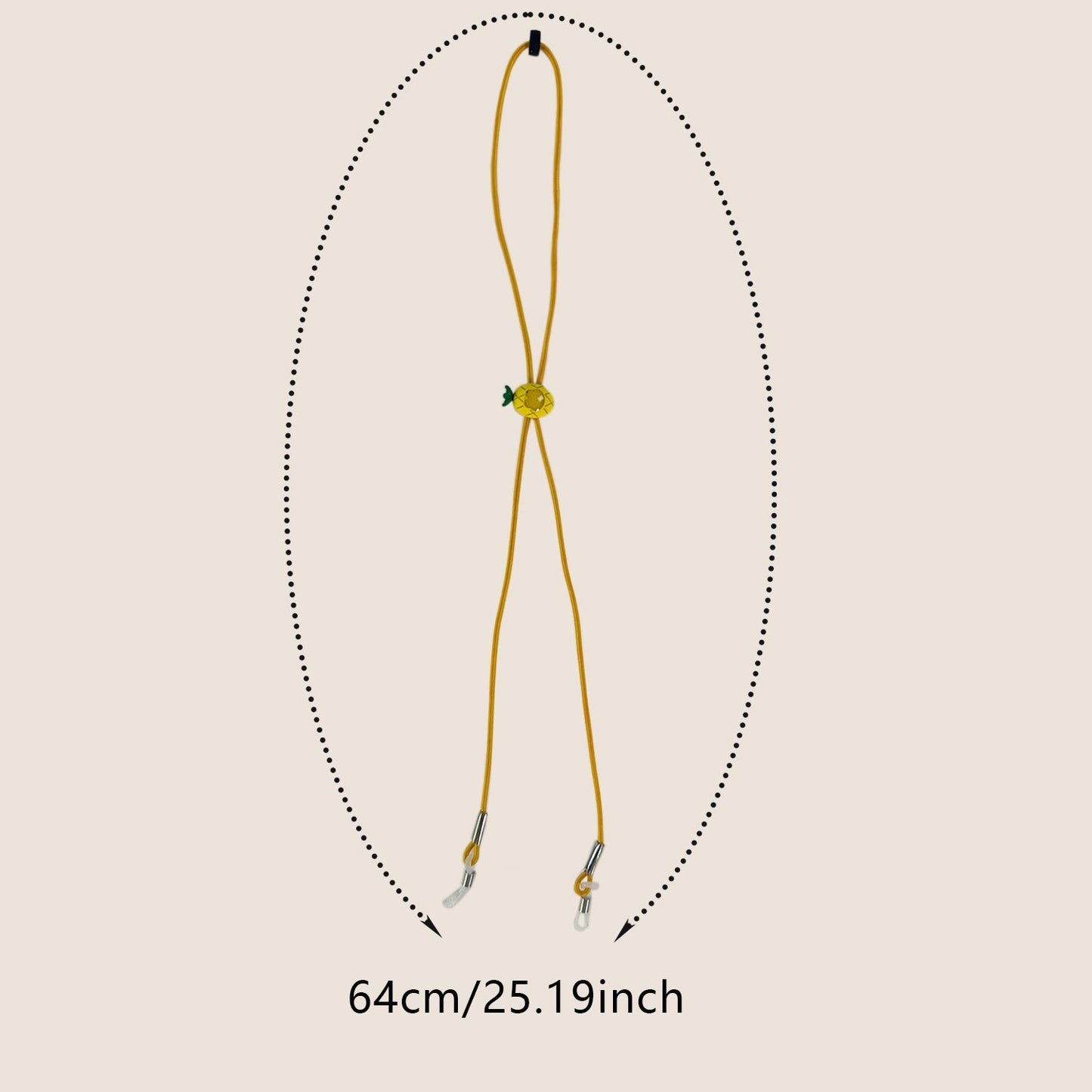 Lanyard with Adjustable Length and Pineapple Decorative Charm