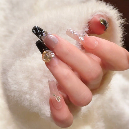 Set of 3D Decorative Press-On Nail Art