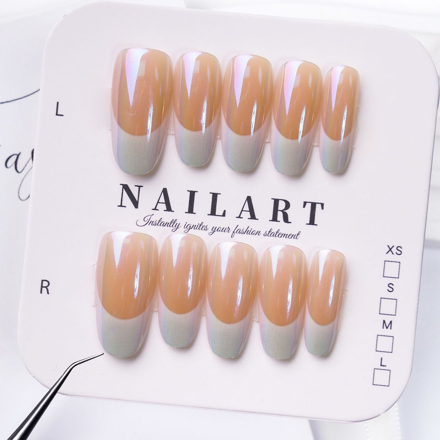 Shimmering Acrylic Nail Set