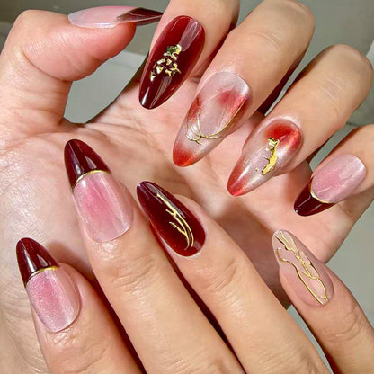 Unique Design Press-On Nail Set for Artistic Styles